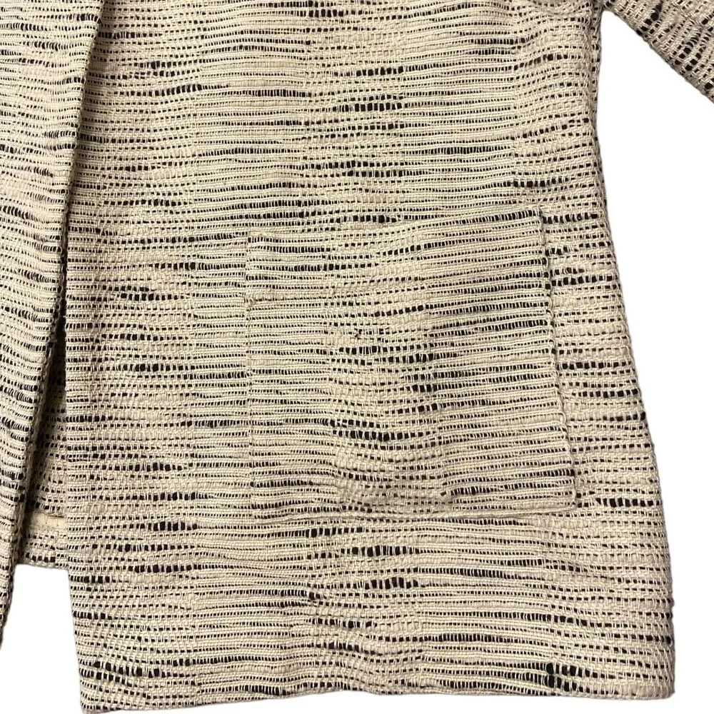 Eileen Fisher‎ Size XS Open Cardigan Jacket Cotton Natural Woven Crop